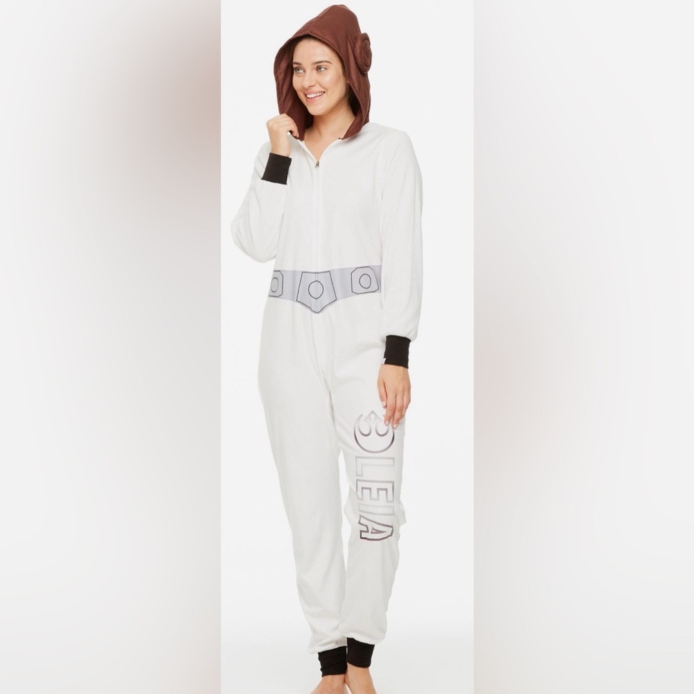 NWT Jammin Jammies Star Wars Princess Leia onesie Halloween costume size XL